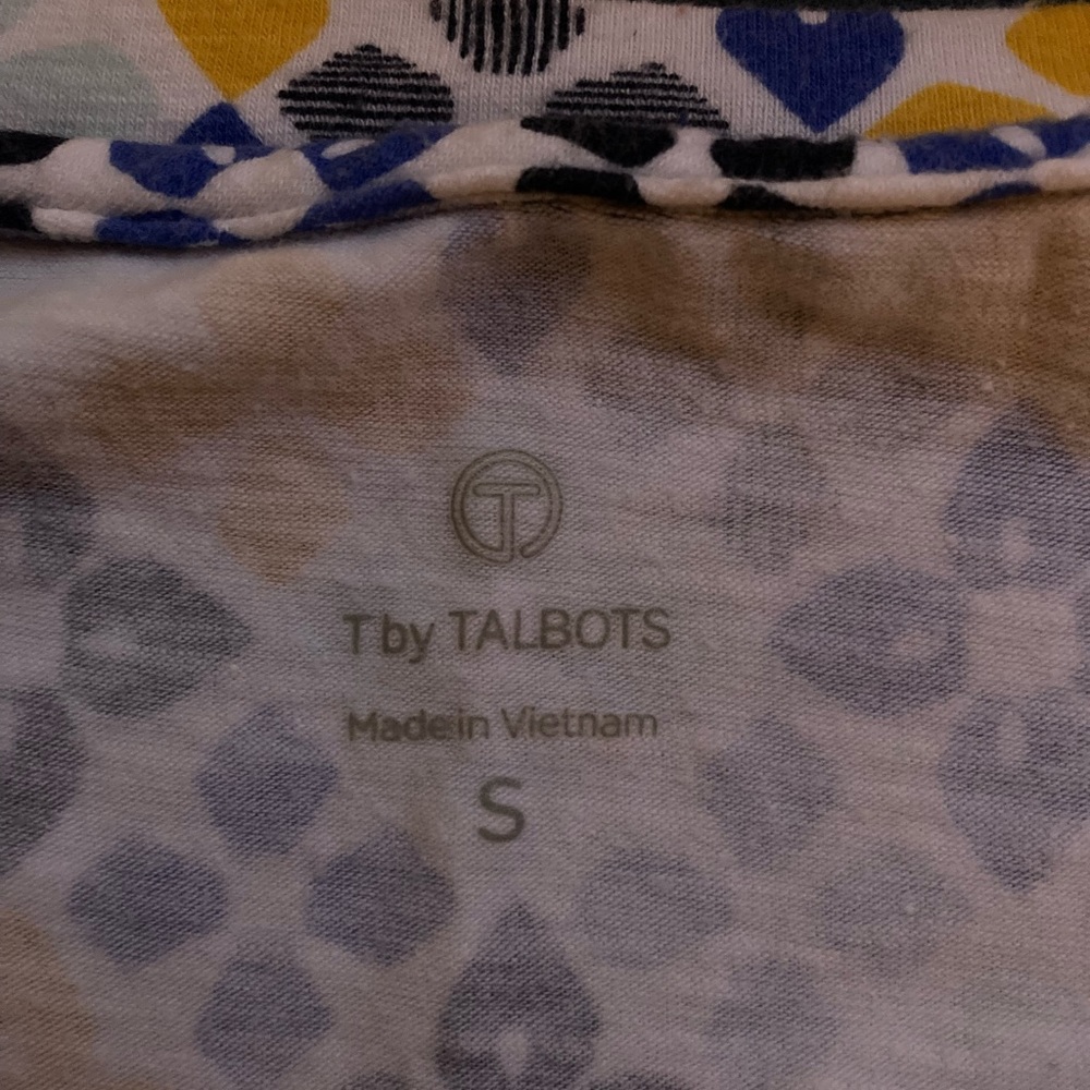 Blue/Yellow patterned top - Picture 2 of 4